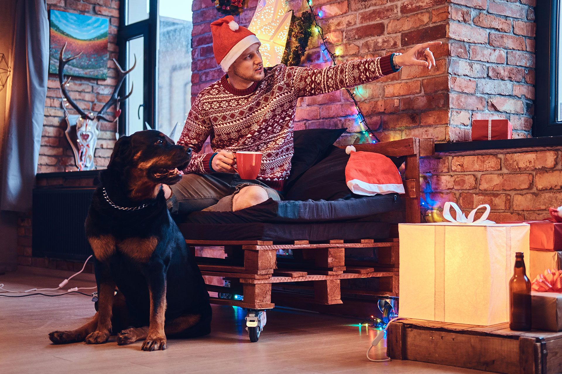 a-man-with-a-dog-48Q7H8Q